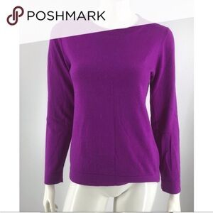 J Crew Purple Women's Wool Blend Sweater